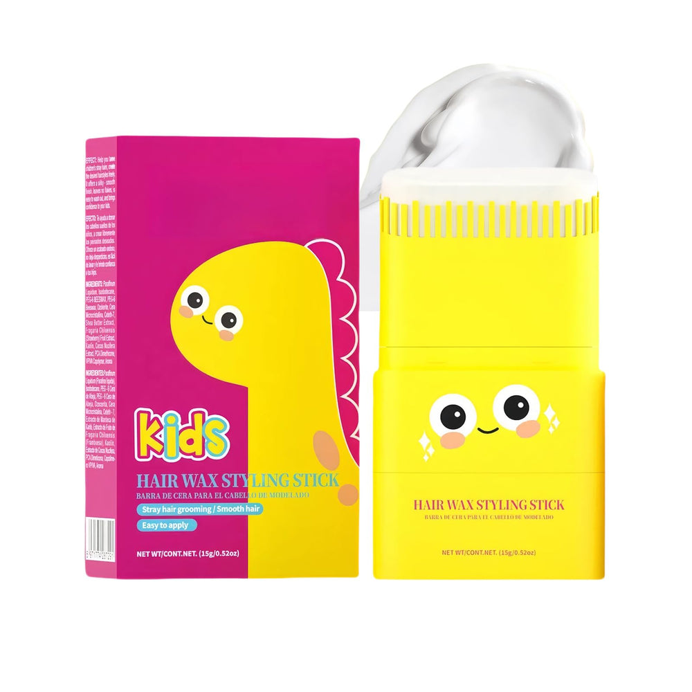 gowwim stick cire-cheveux enfant avec deux peignes intégrés pour coiffage rapide