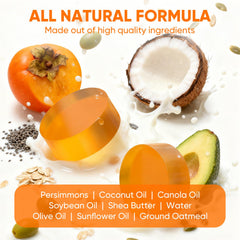 GPP Savon Persimmon barre extrait coco, purifiant et nourrissant la peau.