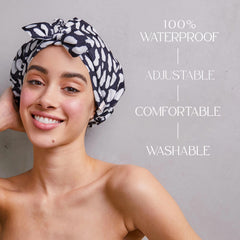 GRACE & COMPANY Casablanca bonnet démonstration étanche protégeant les cheveux.