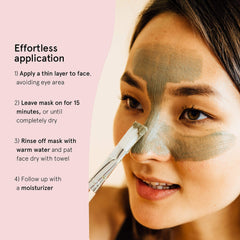 Texture du masque Grace & Stella argile mer morte prête à purifier.