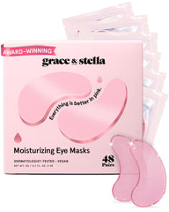 Grace & Stella masque yeux rose en emballage élégant – idée cadeau bien-être