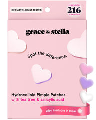 Pansement Grace & Stella en forme de cœur, discret pour les boutons.