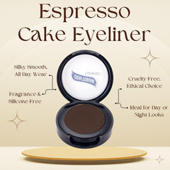 Graftobian Cake Eyeliner blanc Starck, poudre lumineuse pour illuminer le regard.