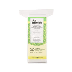 Lingettes esthétiques non tissées Graham Spa Essentials pour nettoyage visage sans résidu.
