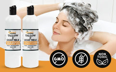 Après-shampooing graisses de boeuf et lait de chèvre, renforce les fibres.