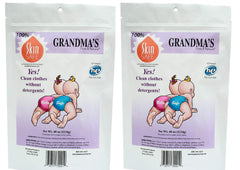 GRANDMA'S PURE & NATURAL savon-lavage-linge-sans-parfum-blanc, idéal pour peaux sensibles et textiles blancs