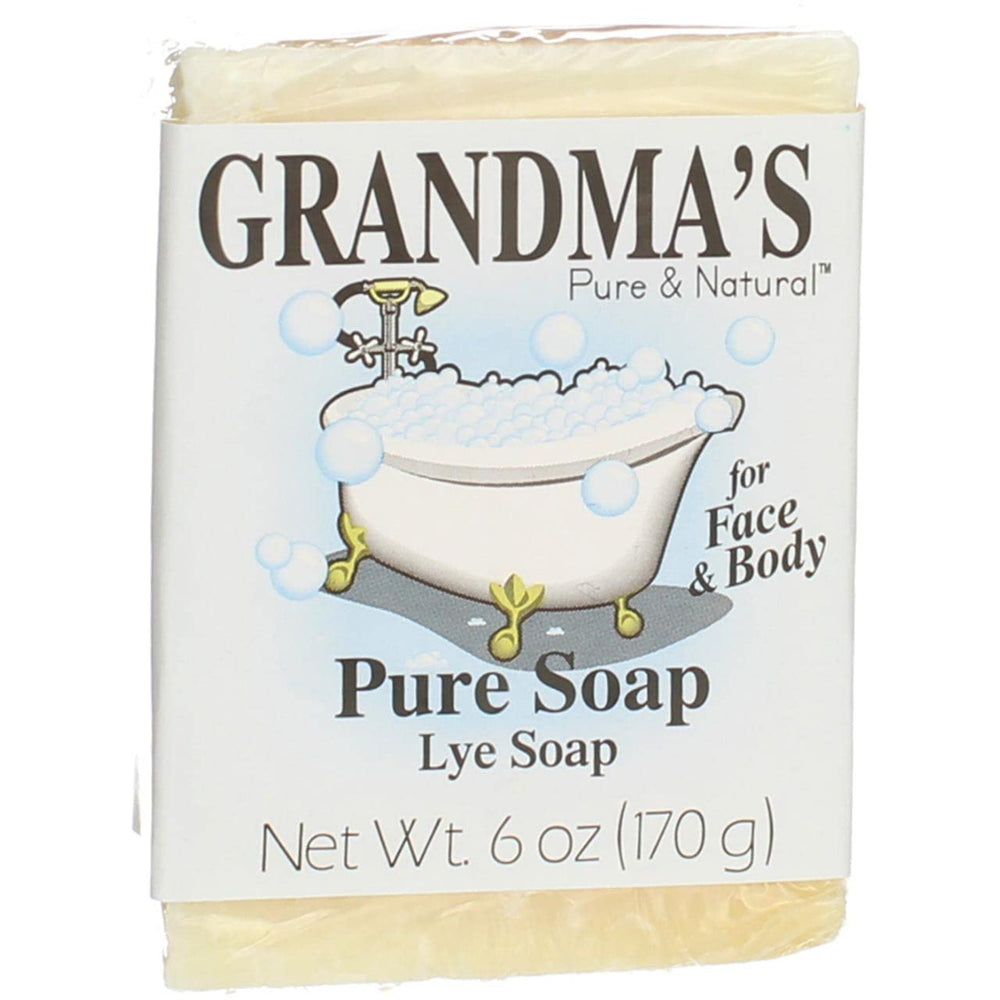 Grandma's Pure Lye Soap Bar visage: nettoie en douceur sans parfum