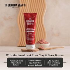 Conditionneur argile rose, certifié Vegan et Cruelty-Free, sans sulfates