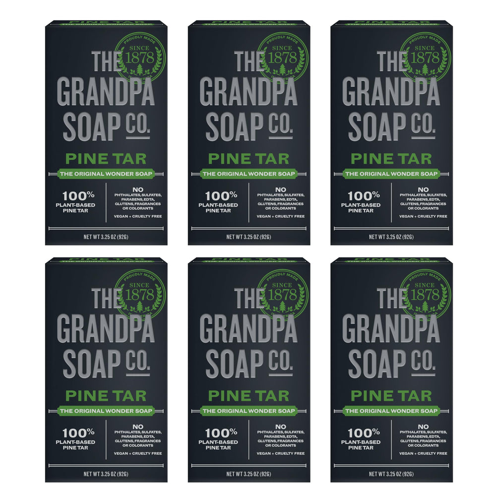 The Grandpa Soap Company Savon goudron-pin emballage prêt à offrir