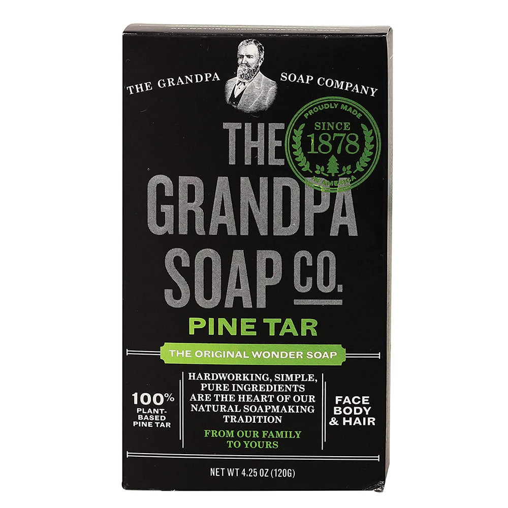 Grandpa's Savon goudron de pin – emballage lot4, pratique au quotidien