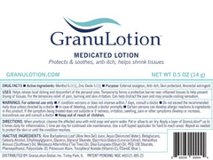 GranuLotion offre texture légère qui s etale rapidement, sensation discrète.