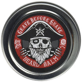 Grave Before Shave: baume barbe Bay Rum dans son pot rond.