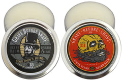 Grave Before Shave baume pour barbe pack duo, vue avant, outil pour dompter et coiffer