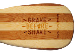Grave Before Shave – brosse barbe poils de sanglier manche bambou.