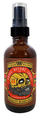 Huile barbe Grave Before Shave cigare, brillance et douceur