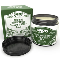 Baume Grazly Original en pot offre une hydratation profonde pour peaux sèches.