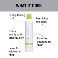 GREAT CLIPS Solutions Buildable Hairspray – application rapide et fixation ajustable.