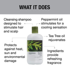 Creamy lather from GREAT CLIPS Tea Tree Shampoo cleanses scalp gently