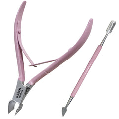 GREEN ESTETICA coupe-cuticule Rose en acier inoxydable, précision professionnelle.