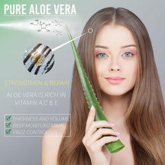 Green Leaf Naturals Amazing Aloe gel texture visible on skin