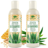 Green Leaf Naturals duo-shampooing-après-shampoing apaisant pour cuir chevelu sec et irrité.
