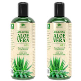 Green Leaf Naturals Gel Aloe pur fraichement coupe, hydratation quotidienne.