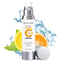 Green Luxe Sérum Vitamin C - flacon élégant, hydratation durable pour peau mature.