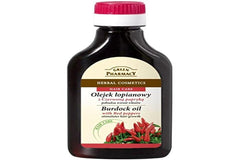Huile bardane Elfa Pharm Green Pharmacy, nourrissante, pour cuir chevelu sain et pousse potentielle.