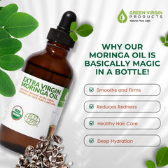 Huile moringa Green Virgin Products pressée à froid et extra vierge