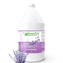 GreenFist savon mousse lavande recharge, douceur hydratante pour toute la famille.
