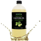 GreenIVe huile de ricin pur dans flacon ambré, hydratation capillaire possible.