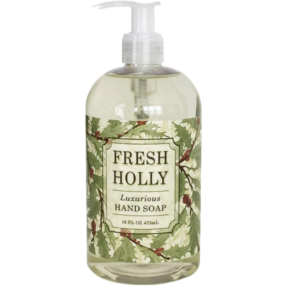 Savon pour les mains Greenwich Bay Fresh Holly dans une bouteille, hydratant et rafraîchissant