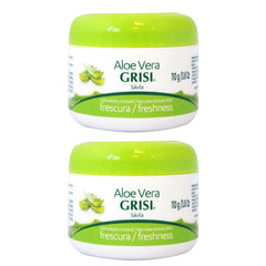 Grisi Aloe Vera Crème Visage et Lotion Corps Fraîcheur, pack de 2, hydratation légère.