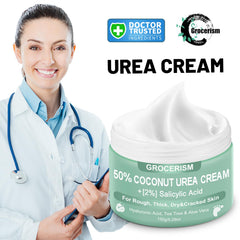 Grocerism Crème Urea 50% exfoliation douce: élimine les peaux mortes.