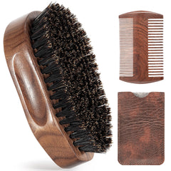 Brosse Groomage pour barbe, poils de sanglier naturels, douceur sur la peau.