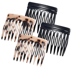 Groqrsn peigne francais mini noir – aperçu avant, maintien discret pour cheveux fins.