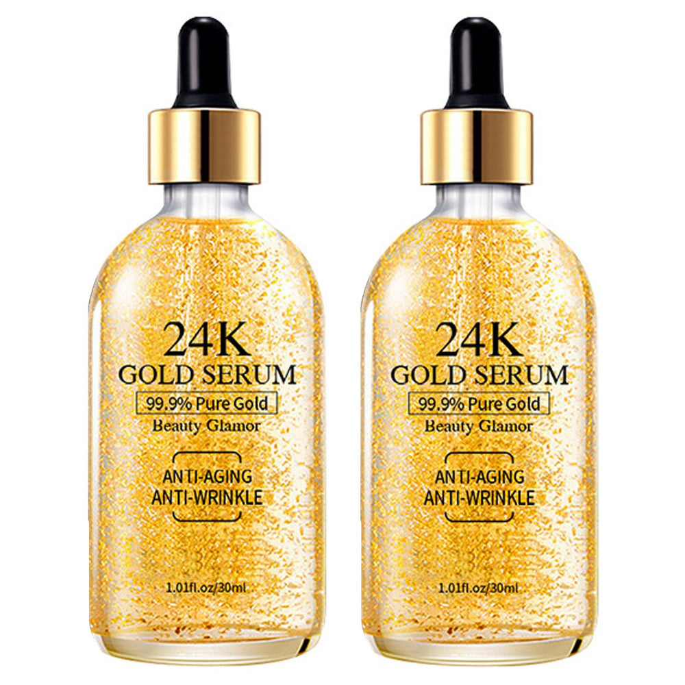 Grospe 24K Or Sérum Visage, bouteille élégante, éclat instantané et hydratation légère.