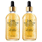 Grospe 24K Or Sérum Visage, bouteille élégante, éclat instantané et hydratation légère.