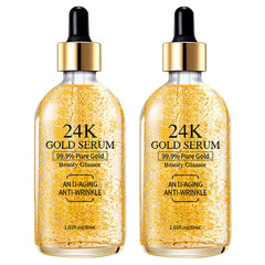 Grospe 24K Or Sérum Visage, bouteille élégante, éclat instantané et hydratation légère.