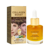 Grospe Collagen Boost Serum, bouteille-pompe, facile à appliquer au quotidien.