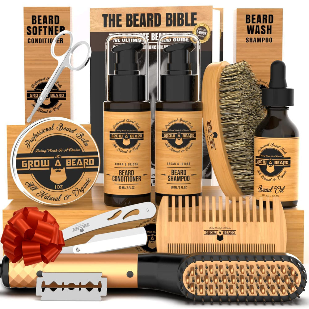 GROW ALPHA BEARD : la brosse barbe démêle et lisse en douceur