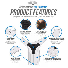 GROW ALPHA BEARD contour-barbe-joues facilite les contours propres.