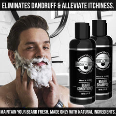 Huile de barbe naturelle Grow Alpha Beard nourrissante et brillante.