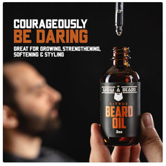 GROW ALPHA BEARD pack deux flacons, routine barbe pratique et complète