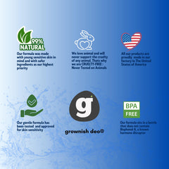 GROWING BASICS ingrédients zemea et arrowroot, soin doux pour peaux sensibles.