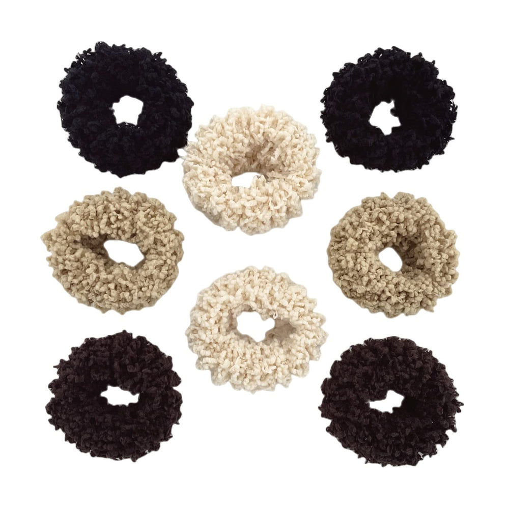 Grutyopkn scrunchies peluche multicolores, douceur et maintien pour cheveux.