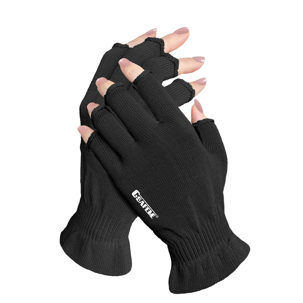 GSAFEME gants coton doigts-libres pour continuer vos tâches tout en hydratant les mains.