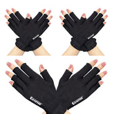 GSAFEME gants coton sans doigts pour écran tactile, confort et hydratation.
