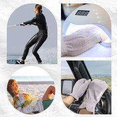 GSAFEME gants coton main seche ecran tactile, utilisation facile sans retirer les gants.