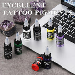 GTARTISTOO noir profond—encre tatouage pour contours nets et précis.
